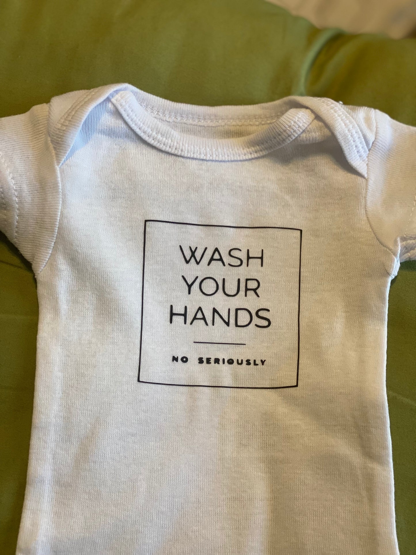 Wash Your Hands baby Onesie